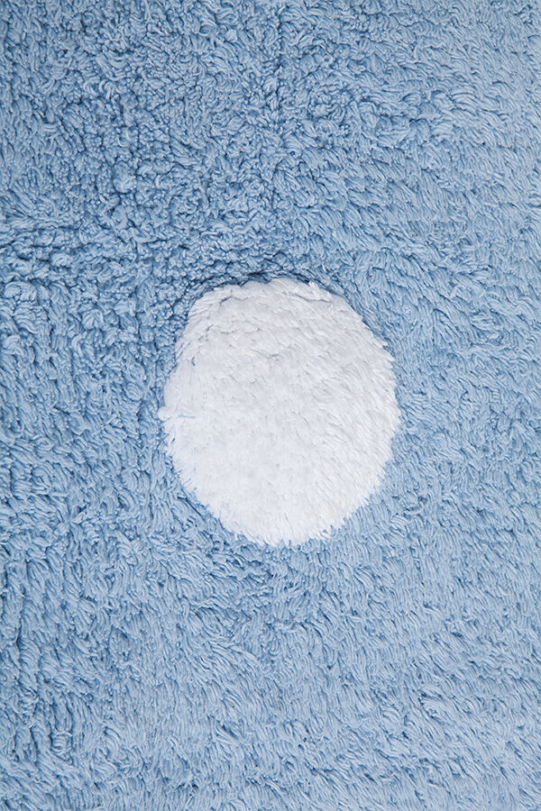 Alfombra Lavable Polka Dots Azul-Blanco