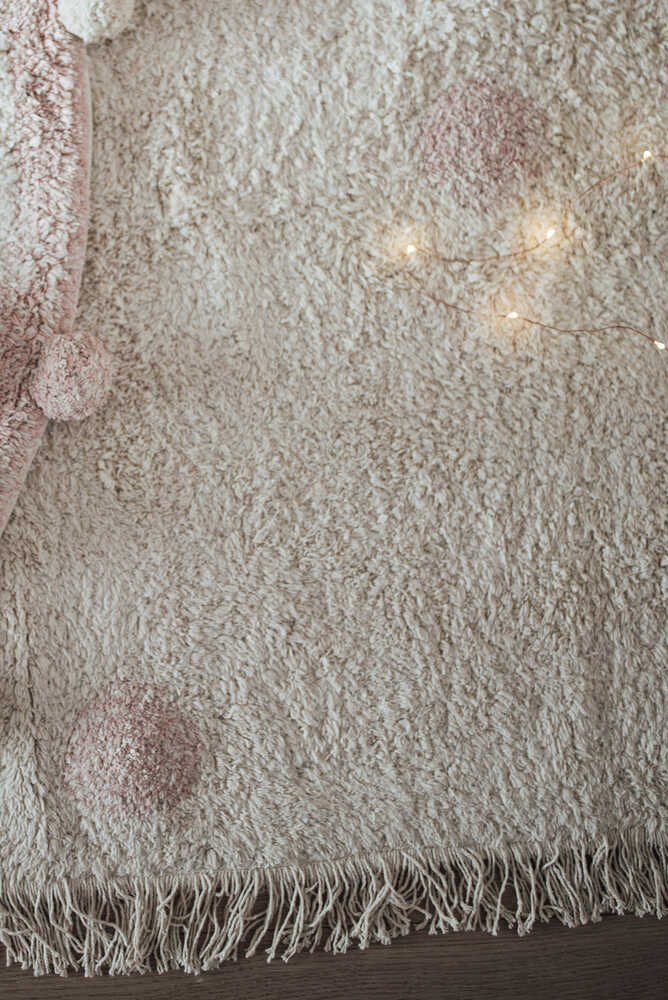 Alfombra Lavable Hippy Dots Vintage Nude