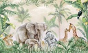 Papel Tapiz Safari Animales con León cachorro