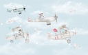 Papel Tapiz Cielo Aviones y Globos (M2)