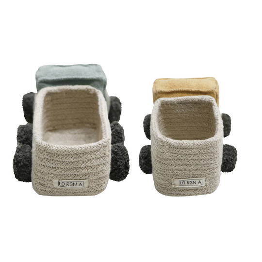 Lorena Canals Eco-City Set of 2 mini baskets Truck