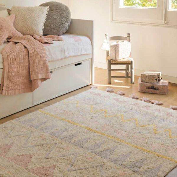 Lorena Canals Washable Rug Azteca Natural Vintage Nude L