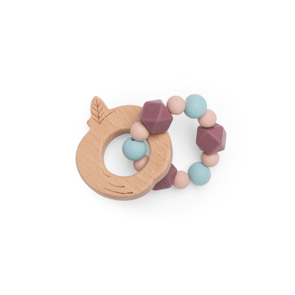 Apple Teething Ring Rattle - Après la Pluie