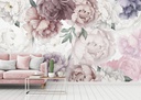 Papel Tapiz  - Nursery Peonias Suaves