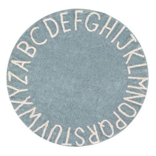 Lorena Canals Washable Rug - Round ABC Vintage Blue