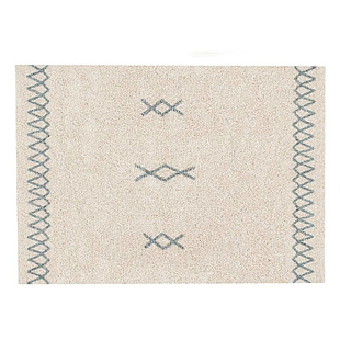 Lorena Canals Washable Rug Atlas Natural - Vintage Blue Large
