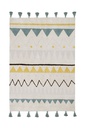 Lorena Canals Washable Rug Azteca Natural Vintage Blue M