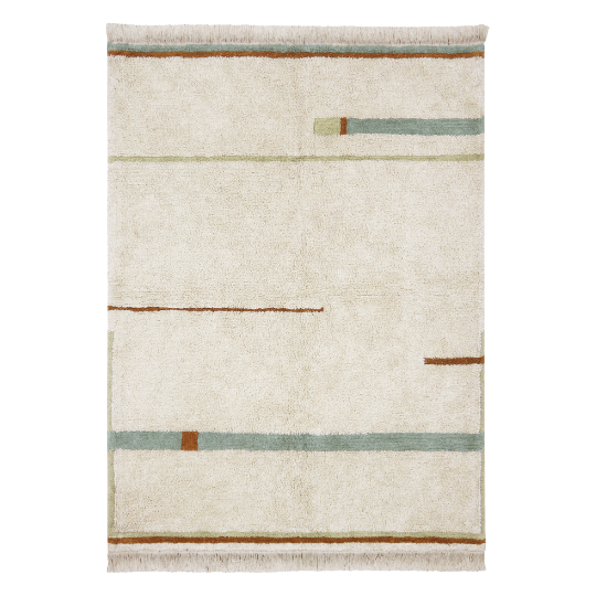 Lorena Canals Washable Rug Lanes Vintage Blue M