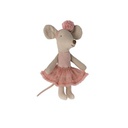 Maileg Ballerina Mouse Little Sister -Rose