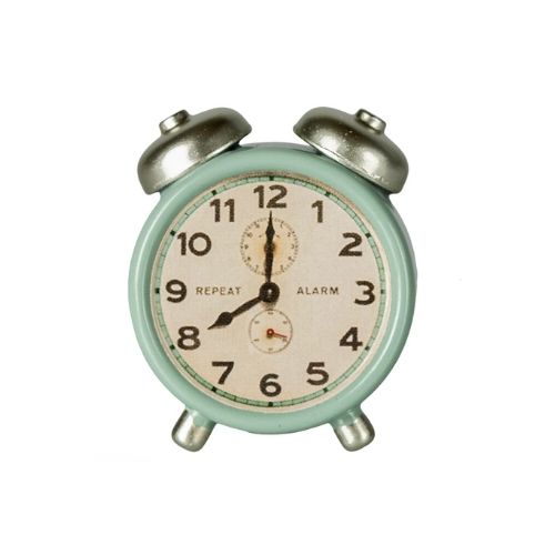 ⁠Maileg Alarm Clock Mouse - Mint