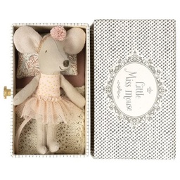 [P-658] Maileg Dance Mouse in Daybed - Little Sister