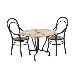 [P-323] Maileg Dining Table With 2 Chairs