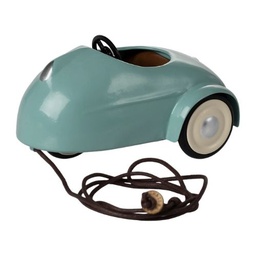 [P-2009] Maileg Car Mouse - Light Blue