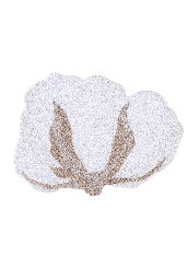[P-1078] Alfombra Lavable Flor de Algodón