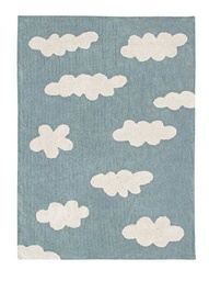 [P-1137] Alfombra Lavable Clouds Azul Vintage